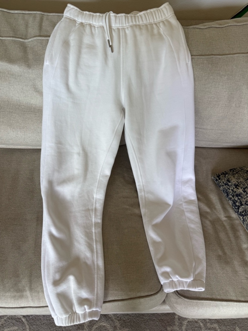 lululemon athletica White Elastic Waist Joggers